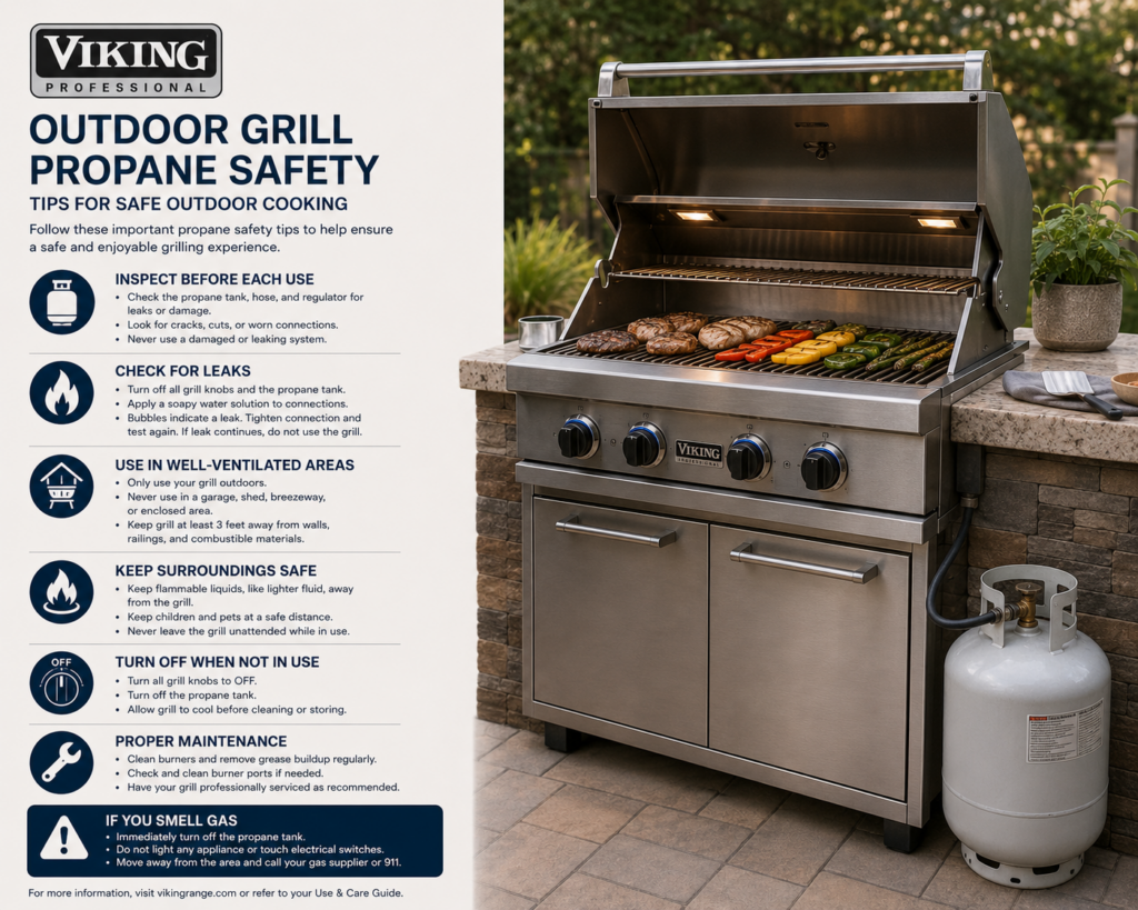viking grill safety guide